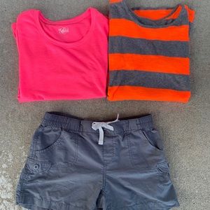 Justice t’s / ON shorts Size 14 LIKE NEW